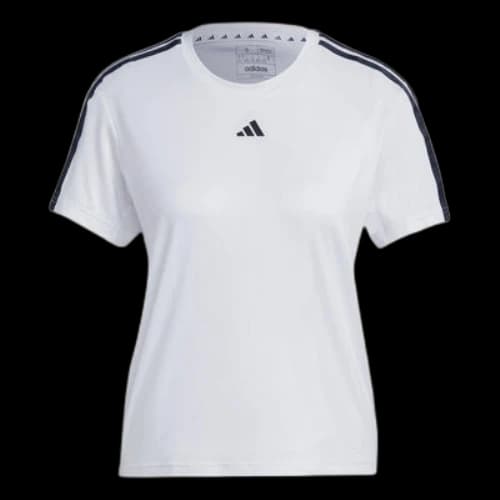 adidas Aeroready Train Essentials 3-Stripes T-Shirt Asia Sizing 'White Black' (Women's)