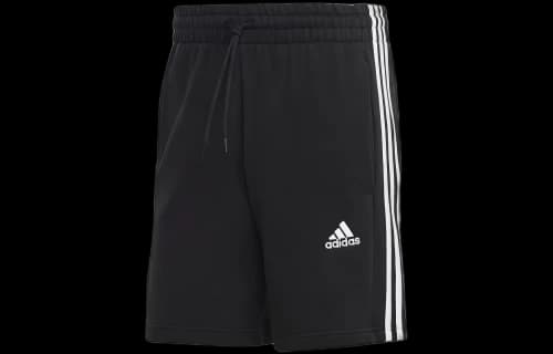 adidas Essentials French Terry 3-Stripes Shorts 'Black'