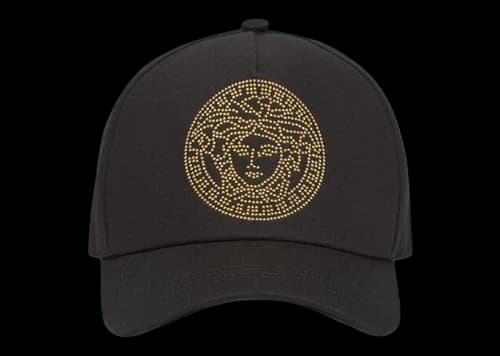 Versace Medusa Studded Cap Black/Gold