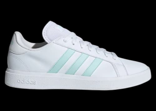 adidas Grand Court TD White Semi Flash Aqua (Women's)