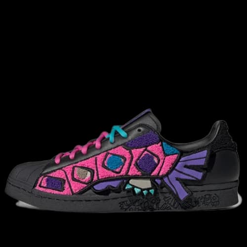 adidas originals Superstar 80s x Han Meilin 'Black Purple Pink'
