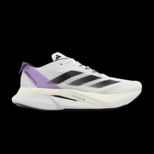 adidas Adizero Boston 12 Running 'Cloud White Purple' (Women's)