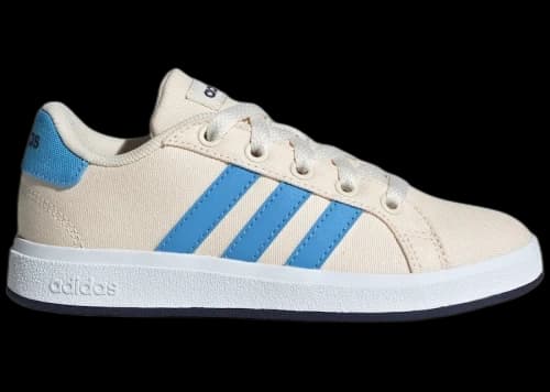 adidas Grand Court 2.0 Wonder White Blue Burst Shadow Navy (GS)