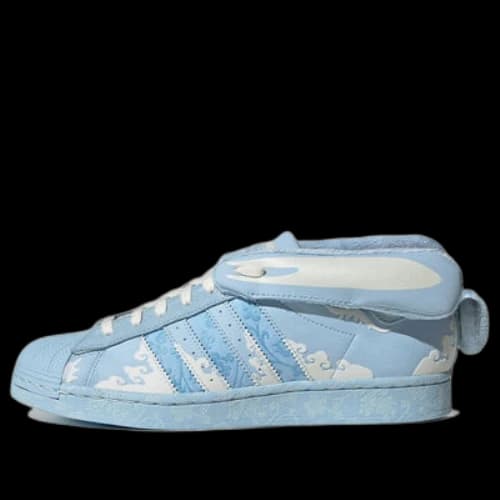adidas originals Superstar Papercut x Melting Sadness 'Blue White'
