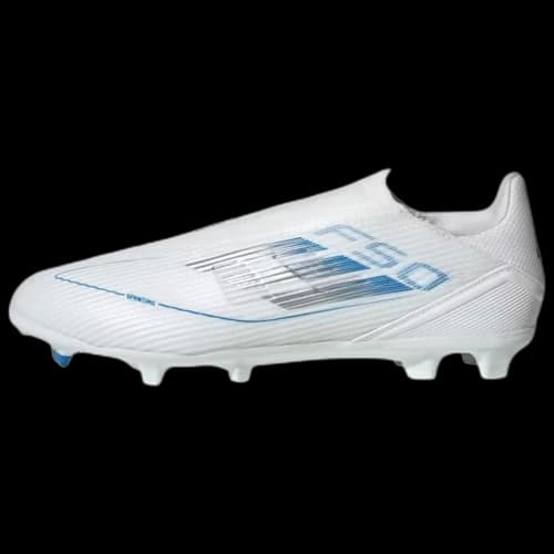 adidas F50 League Laceless FG/MG Cloud White Silver Metallic