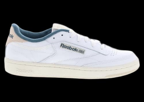 Reebok Club C 85 White Hoops Blue (Women's)