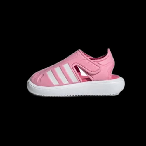 (TD) adidas Closed Toe Summer Water Sandals 'Pink White'