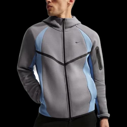 Nike Tech Men's Color-Block Full-Zip Fleece Windrunner Jacket