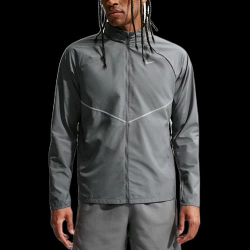 Nike MILER Running Jackets Men's Smoke Gray Stand Collar Moderate Other