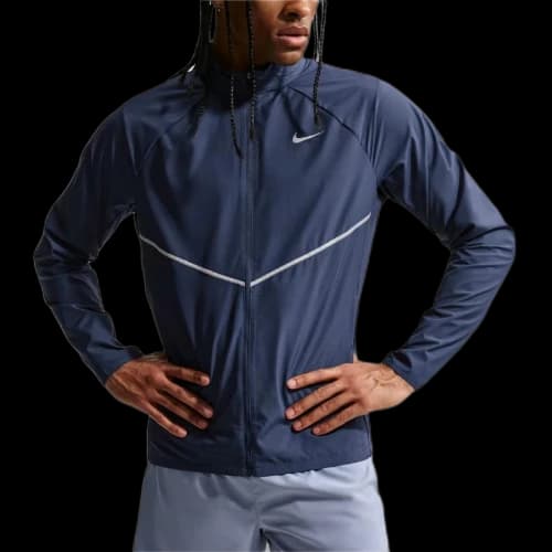 Nike MILER Running Jackets Men's Marine Blue Moderate