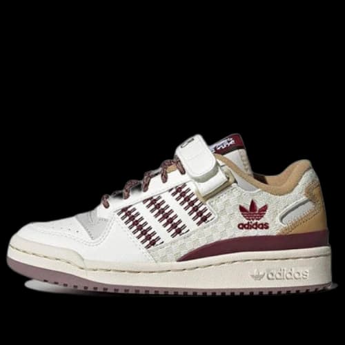 (GS) adidas Originals Forum Low Classic Shoes 'White Burgundy'