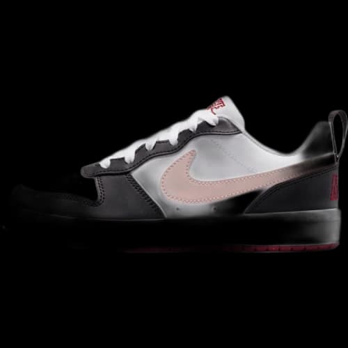 Nike Court Borough Synthetic Leather Low top Skateboard Shoes White Black Unisex