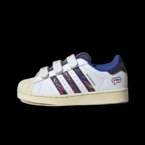 (GS) adidas originals Superstar Comfort Closure 'White Blue'