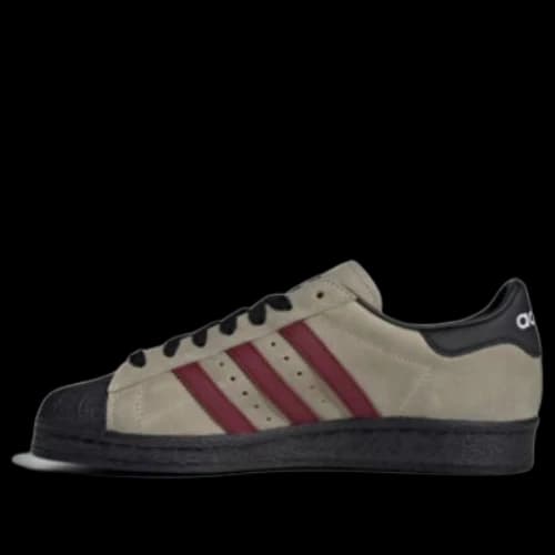 adidas originals Superstar 82 'Grey Black Burgundy'