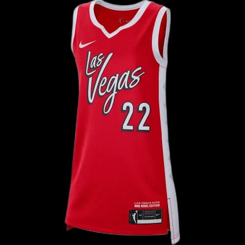 Nike A'ja Wilson Las Vegas Aces 2026 Rebel Edition Dri-FIT WNBA Jersey 'University Red' (Women's)