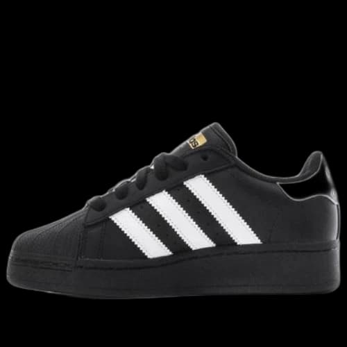 (GS) adidas originals Superstar 'Black White'
