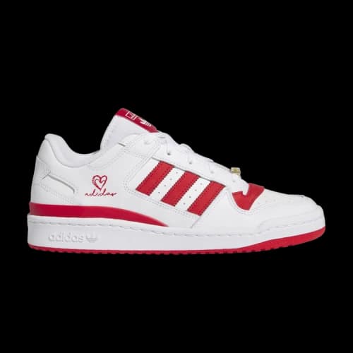 adidas Forum Low Classic 'White Scarlet Embroidered Heart'