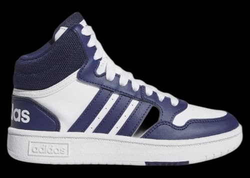adidas Hoops Mid Cloud White Dark Blue (GS)