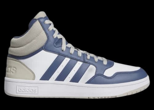 adidas Hoops 3.0 Mid Cloud White Preloved Blue Putty Grey