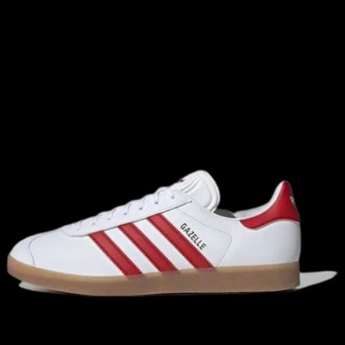 adidas Gazelle Leather 'White Red Gum'
