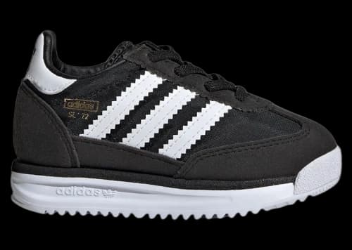 adidas SL 72 RS Elastic Laces Core Black Cloud White Blue (TD)