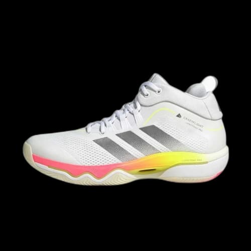 Adidas Crazyflight Volleyball Shoes Men's Mid Top Cloud White/Cloud White/Iron Gray