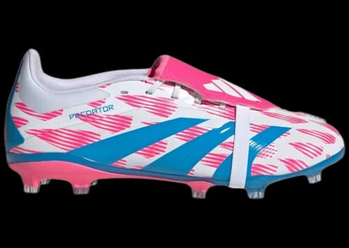 adidas Predator Elite Foldover Tongue FG Cloud White Solar Blue Solar Pink (GS)