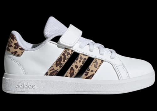 adidas Grand Court 2.0 Cloud White Magic Beige Matte Gold (PS)