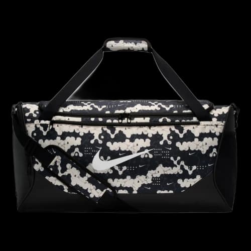 Nike 60L Medium Brasilia Allover Print Training Duffel Bag 'Chalk Black White'