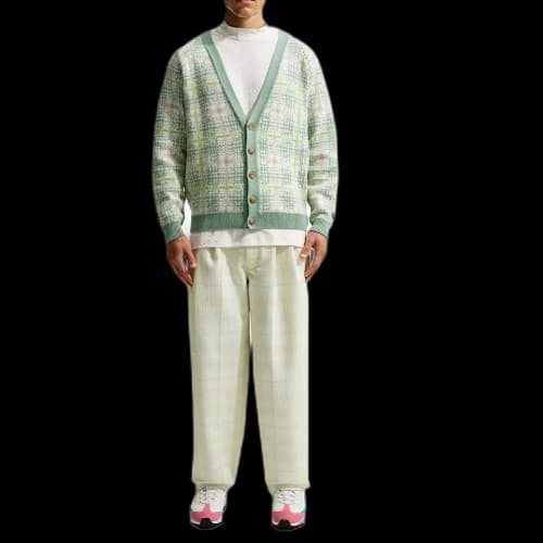 Nike Tartan Men's Loose Golf Cardigan