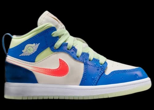 Jordan 1 Mid SE Game Royal Barely Volt Infrared (PS)