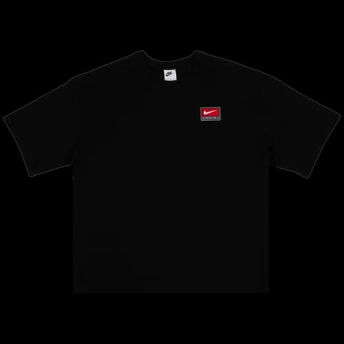 Nike Life Short-Sleeve Boxy Knit Top 'Black'