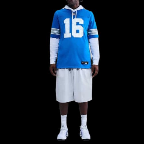Nike NFL Rugby Jerseys Men's Blue Spark V Neck Moderate
