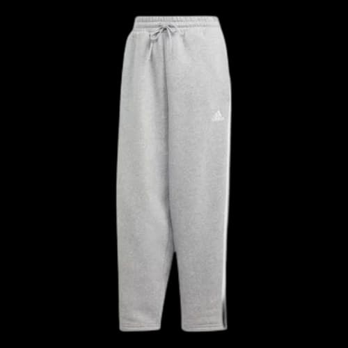adidas Essentials 3-Stripes Open Hem Sweatpants 'Grey'