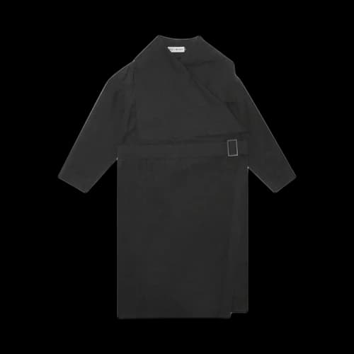 Issey Miyake Paper Like Tricot Coat 'Black'