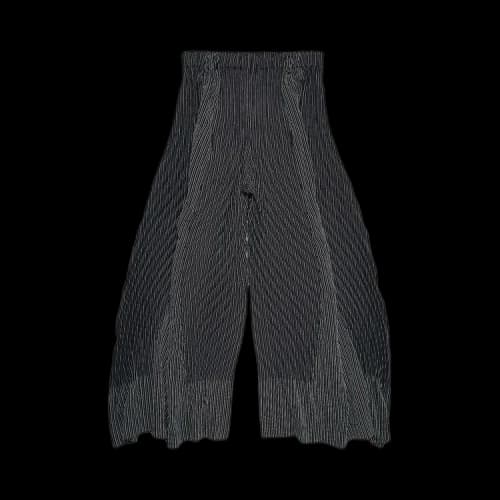 Issey Miyake Ripples Stripe Pants 'Black'