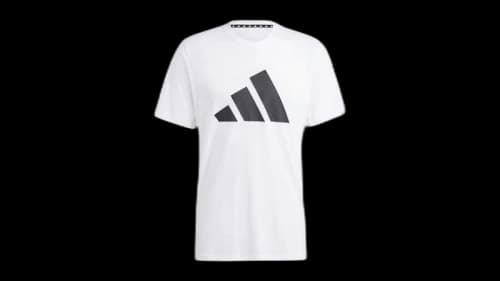 adidas Train Essentials Feelready Logo Tee White Black