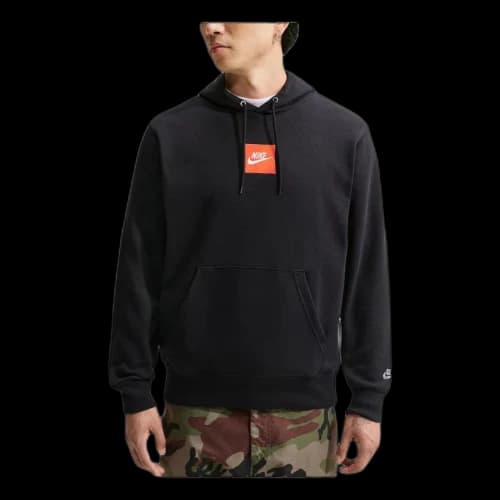 Nike Sportswear Club French Terry Hoodie 'Black White'