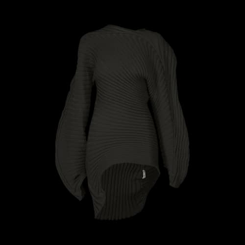 Issey Miyake Knit As It Is Top 'Black'