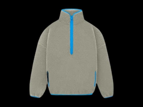 Fear of God Athletics Polar Fleece Hike Half Zip Clay
