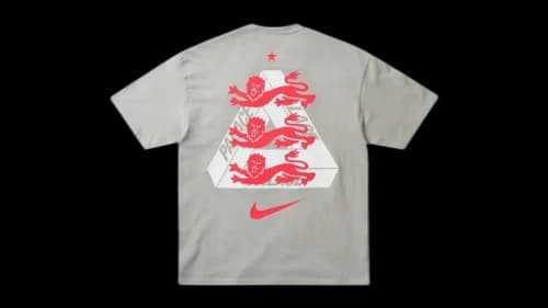 Palace x Nike England T-shirt Pewter Grey