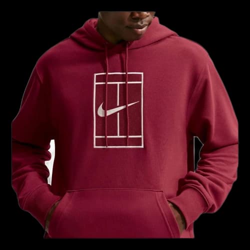 Nike Court Slam Dri-FIT Fleece Hoodie 'Team Red Pale Ivory'