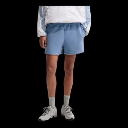 Nike Studio Fleece Medium Weight Mid-Rise Shorts 'Work Blue Sail' (Women's)
