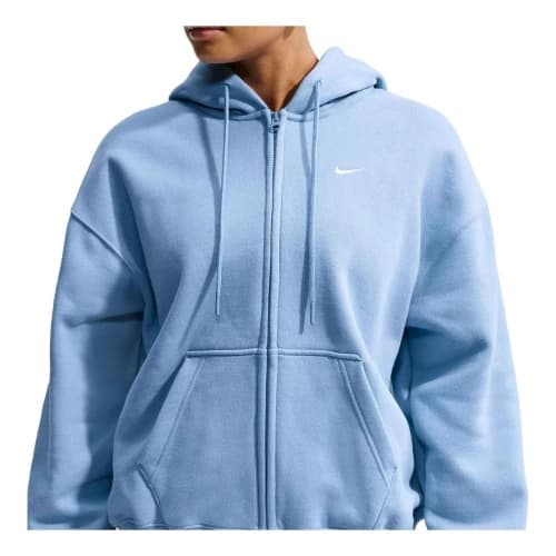 Nike Studio Fleece Medium Weight Oversized Hoodie 'Work Blue Sail' (Women's)