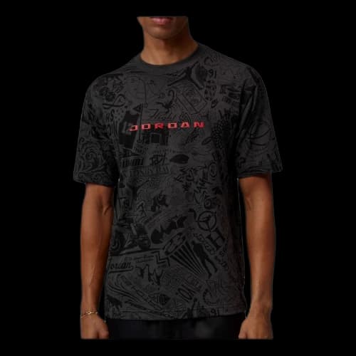 Jordan Brooklyn T-Shirt 'Sail University Red'