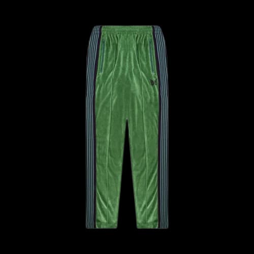 Needles Velour Track Pant 'Green'