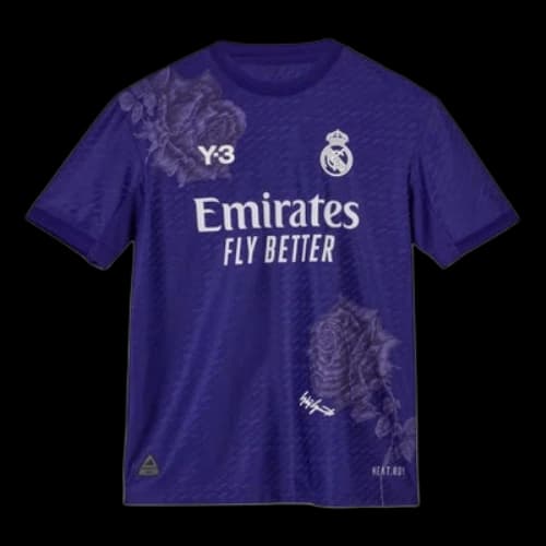 (GS) adidas x Y-3 Real Madrid CF 23/24 Fourth Authentic Jersey 'Purple'