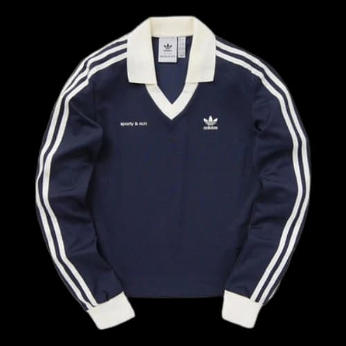 adidas x Sporty & Rich Long Sleeve Jersey 'Navy' (Women's)