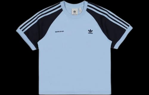 adidas x Sporty & Rich T-Shirt 'Light Blue Navy' (Women's)