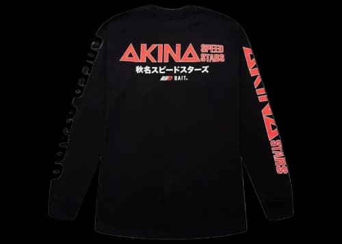 BAIT x Initial D Akina Speed Stars Long Sleeve Tee Black